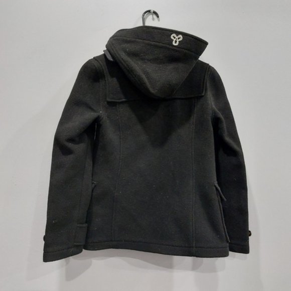 Aritzia TNA Black Wool Zip Up Peacoat XS - Picture 6 of 8